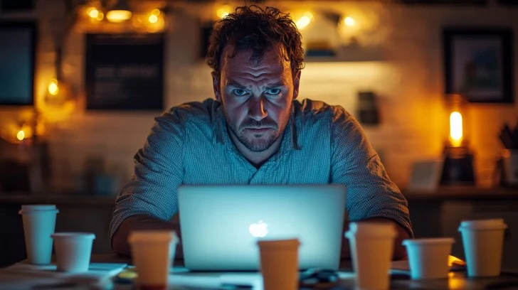 midnight work session stockcake